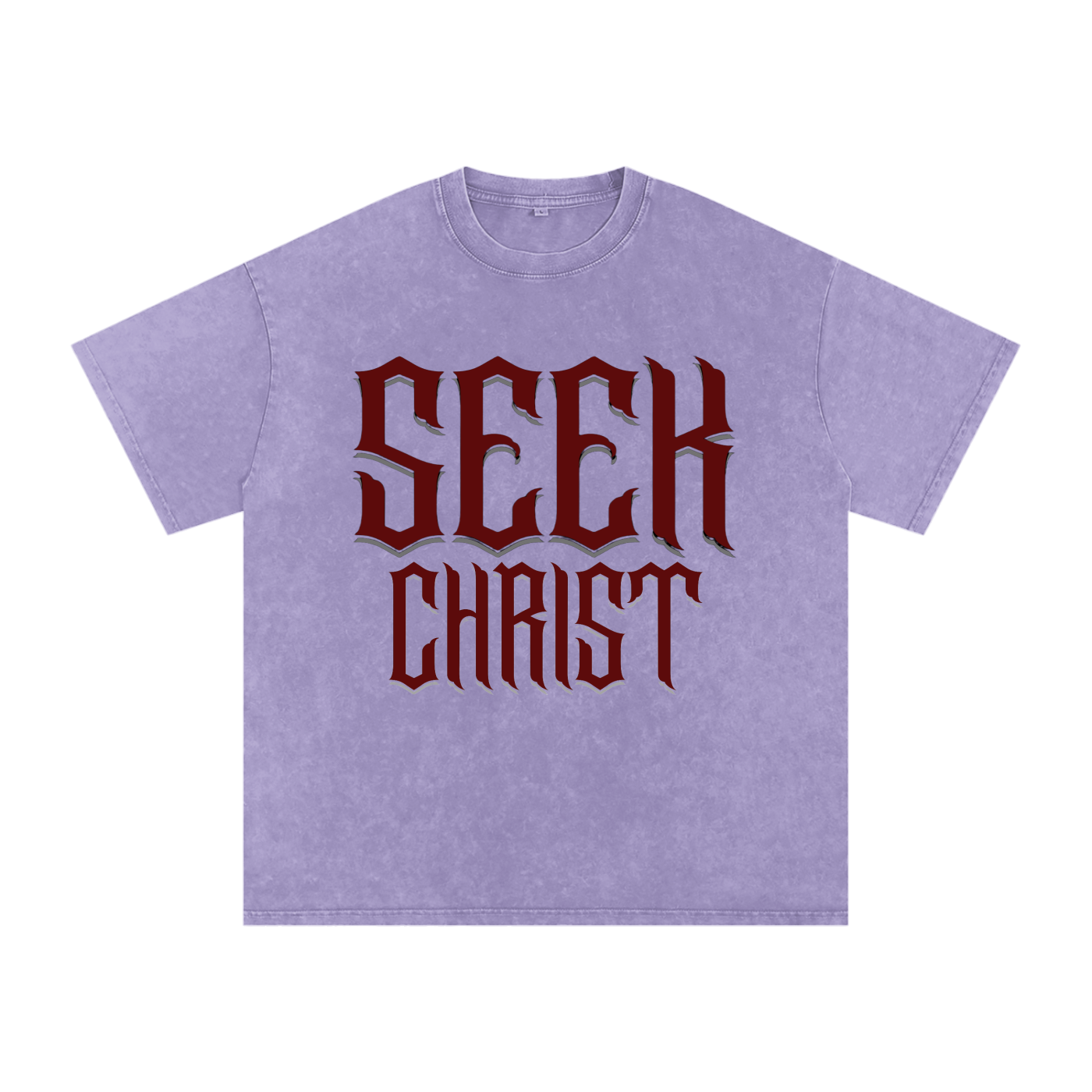 "Jesus Is Coming Back" Oversize Acid Wash Tee
